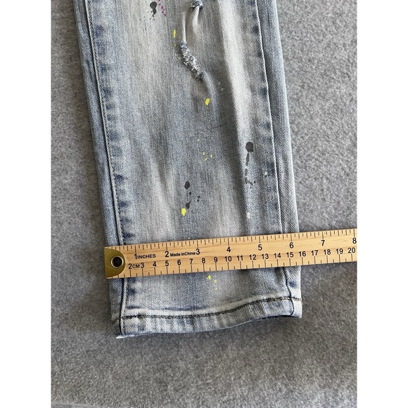Kloud9 Jeans 36/32 Ripped Denim Neon Paint Splatter Streetwear Urban Hip Hip - Picture 8 of 12
